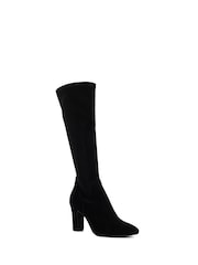 Dune London Black Standard Fit Simple Stretch Knee High Boots - Image 3 of 6