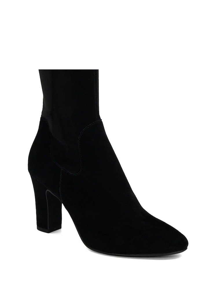 Dune London Black Standard Fit Simple Stretch Knee High Boots - Image 6 of 6
