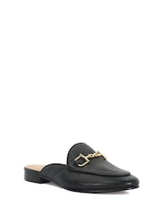 Dune London Black Glairing Backless Branded Shoes - Image 1 of 5