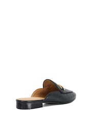 Dune London Black Glairing Backless Branded Shoes - Image 3 of 5