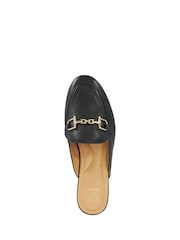 Dune London Black Glairing Backless Branded Shoes - Image 4 of 5