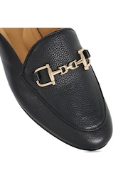 Dune London Black Glairing Backless Branded Shoes - Image 5 of 5