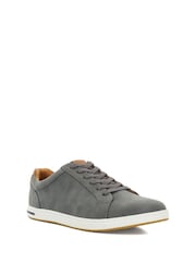 Dune London Light Grey Standard Fit Tezzy Perf Entry Trainers - Image 3 of 6