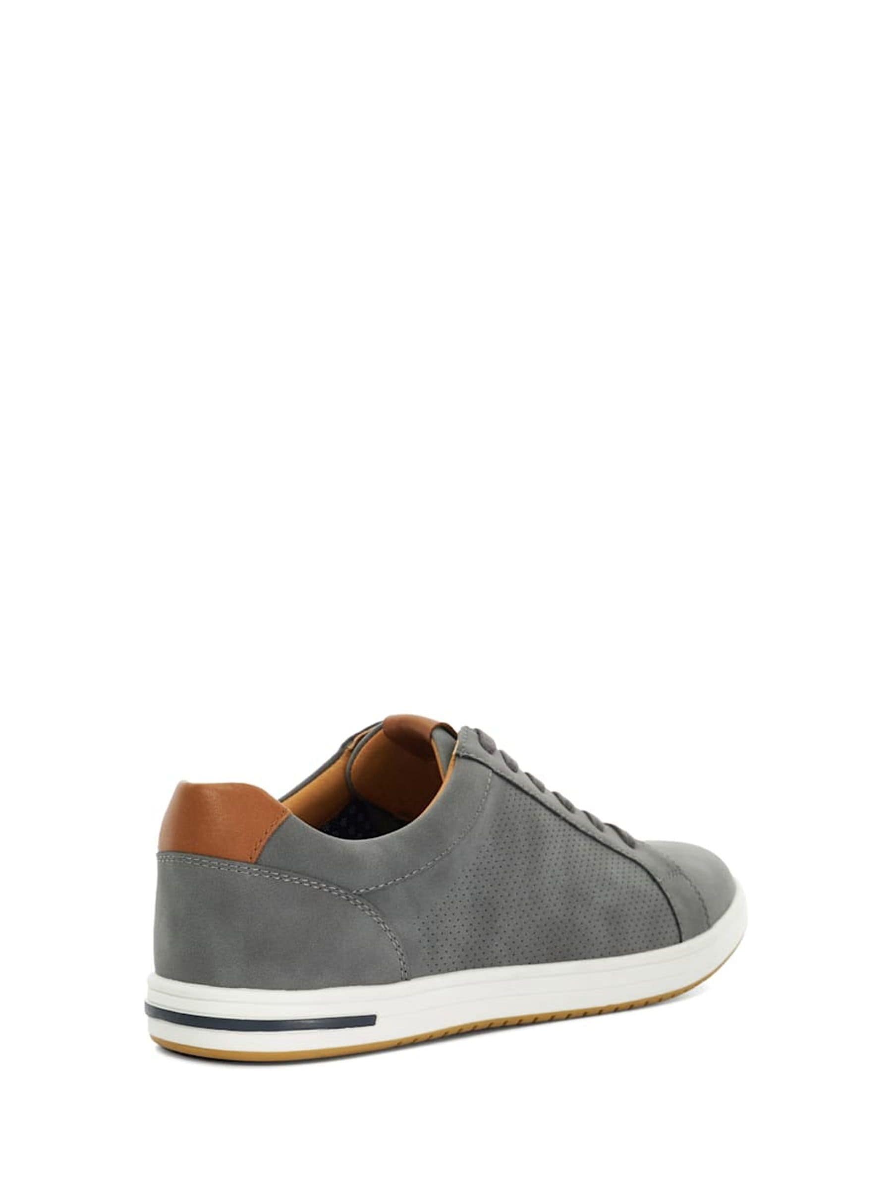 Buy Dune London Light Grey Standard Fit Tezzy Perf Entry Trainers