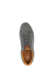 Dune London Light Grey Standard Fit Tezzy Perf Entry Trainers - Image 5 of 6