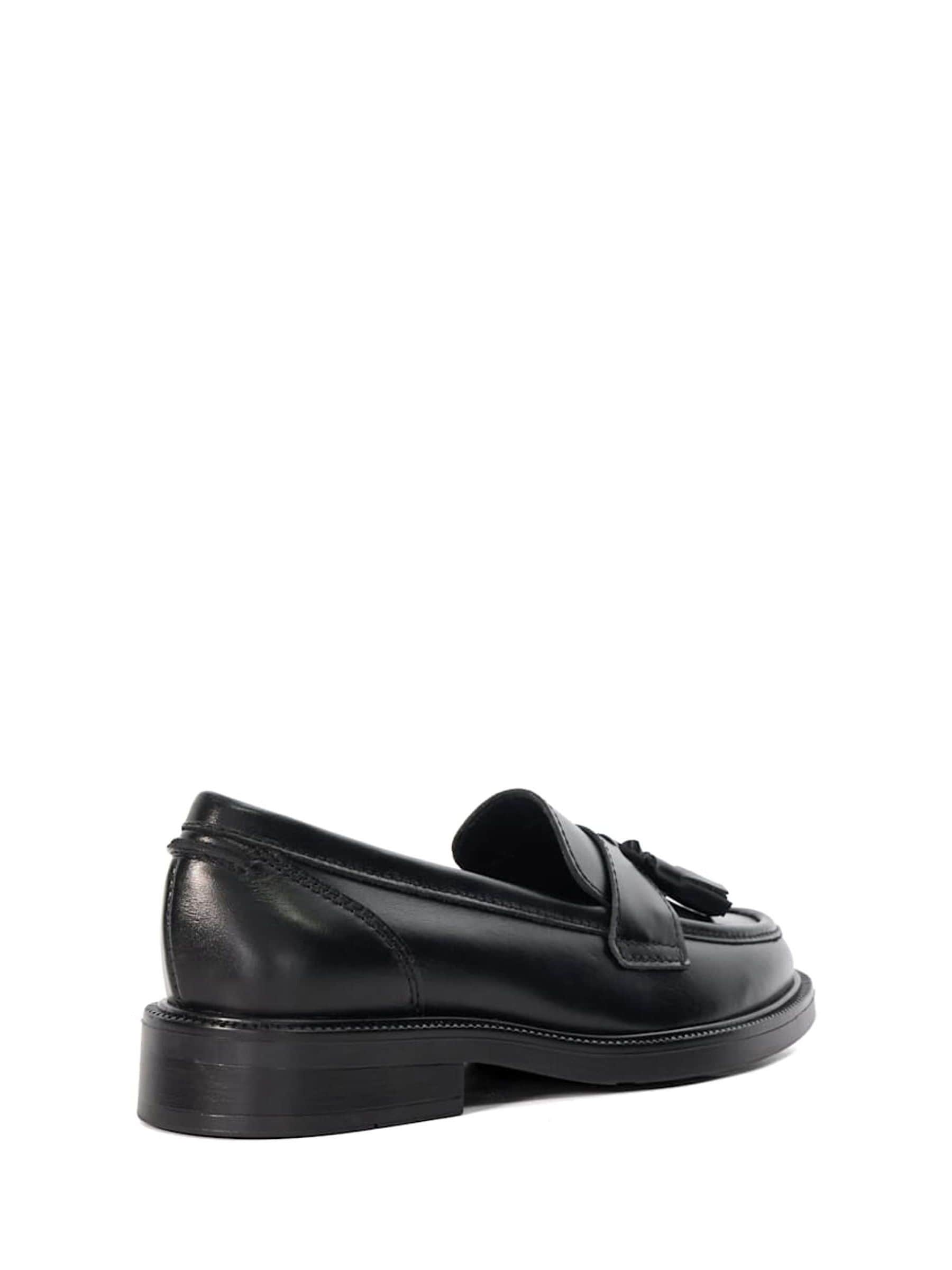 DUNE REAL LONDON 特集号　no6 Buy Dune London Black Wide Fit Garda Tassle Black Loafers from the