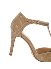 Dune London Pink Castered Updated T Bar Point Court Shoes - Image 6 of 6