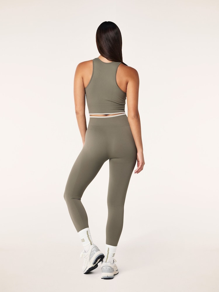P.E Nation Khaki Camo Restore Seamless Leggings - Image 3 of 3 P.E Nation Khaki Camo Restore Seamless Leggings - Image 3 of 3