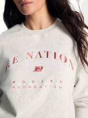 P.E Nation Light Grey Marl Liberation Sweatshirt - Image 5 of 5