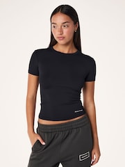 P.E Nation Black Foundation Short Sleeve T-Shirt - Image 1 of 6