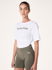 P.E Nation Khaki/White Sero Short Sleeve T-Shirt - Image 3 of 3