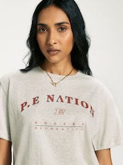 P.E Nation Light Grey Marl Liberation T-Shirt - Image 5 of 5