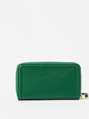 Oliver Bonas Green Maddie Zip Around Purse - Image 3 of 6