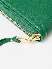 Oliver Bonas Green Maddie Zip Around Purse - Image 4 of 6