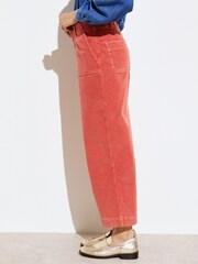 Orange - Oliver Bonas – kurze Cordhose mit weitem Bein - Bild 2 von 8
