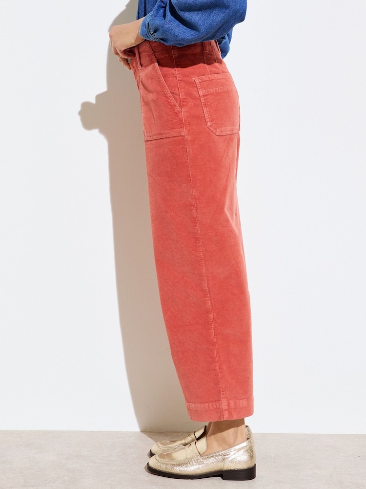 Orange - Oliver Bonas – kurze Cordhose mit weitem Bein - Bild 2 von 8