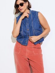 Orange - Oliver Bonas – kurze Cordhose mit weitem Bein - Bild 3 von 8