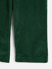 Oliver Bonas Green Corduroy Cropped Wide Leg Trousers - Image 8 of 8