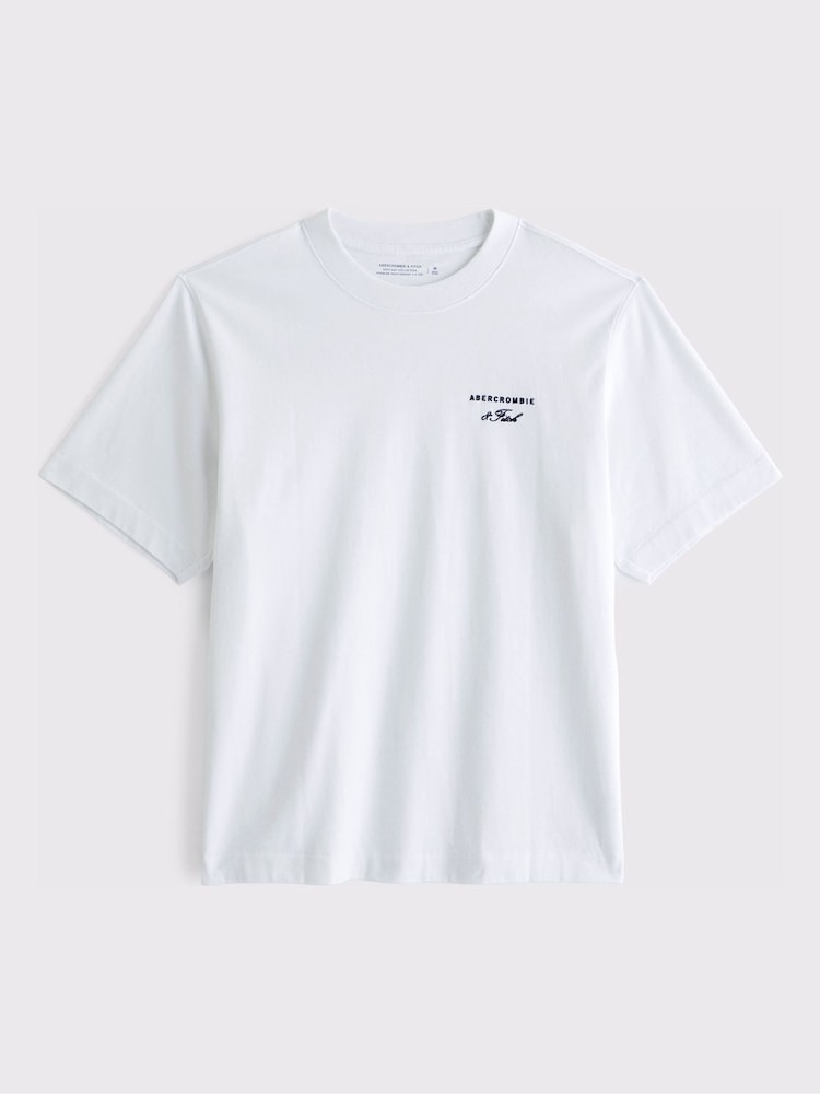 Abercrombie & Fitch T-Shirt mit Script-Grafikprint hinten - Bild 1 von 2
