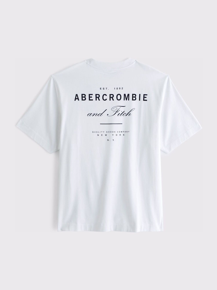 Abercrombie & Fitch T-Shirt mit Script-Grafikprint hinten - Bild 2 von 2