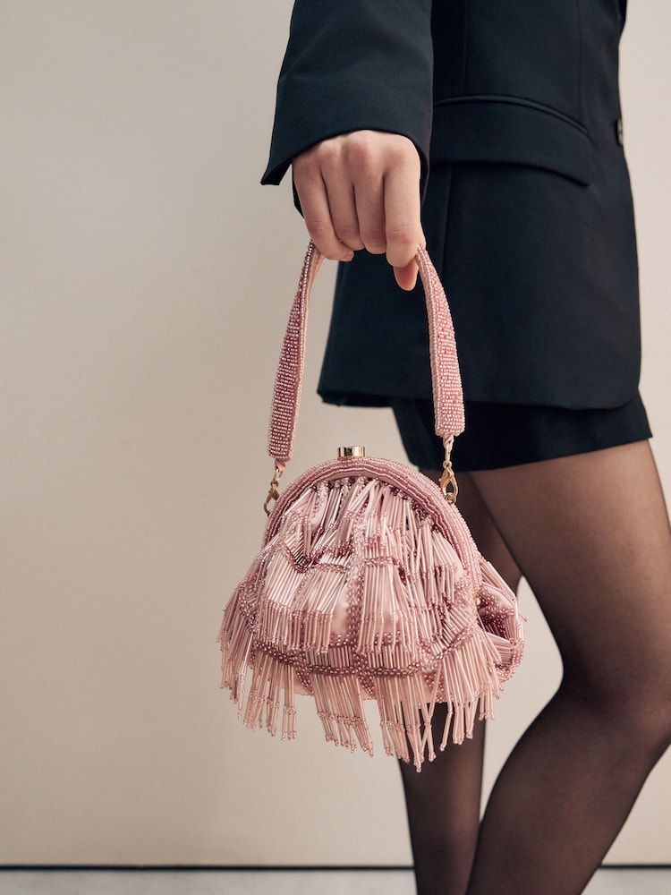 Rosa - Bolso de mano con borla - Imagen 2 de 5 Rosa - Bolso de mano con borla - Imagen 2 de 5