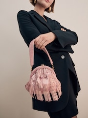 Pink Tassle Hand Held Bag - Image 3 of 5