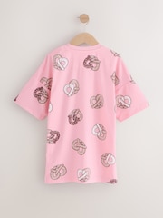 Pink/Purple Avocado Print Nighties 2 Pack (3-16yrs) - Image 4 of 7