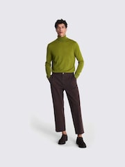 MOSS Green Merino Blend Roll Neck Jumper - Image 2 of 5