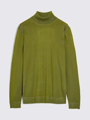MOSS Green Merino Blend Roll Neck Jumper - Image 4 of 5