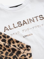 smALLSAINTS Leopard Oversized Younger Girls Underground T-Shirt and Leggings Set - Image 8 of 9