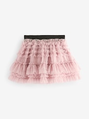 smALLSAINTS Younger Girls Jen Tulle Asymmetric Mesh Skirt - Изображение 5 из 8