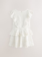 smALLSAINTS White Younger Girls Frill Lace Dress - Image 2 of 5