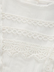 smALLSAINTS White Younger Girls Frill Lace Dress - Image 3 of 5