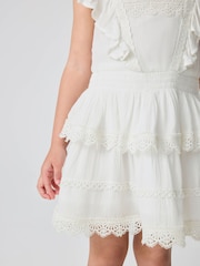 smALLSAINTS White Younger Girls Frill Lace Dress - Image 4 of 5