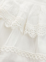 smALLSAINTS White Younger Girls Frill Lace Dress - Image 9 of 9