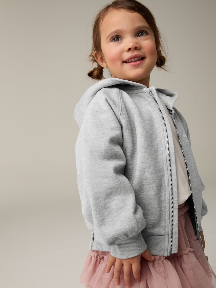 smALLSAINTS Younger Girls Oversized Underground Zip Through Hoodie - Image 2 of 8