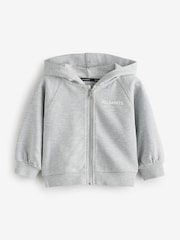smALLSAINTS Younger Girls Oversized Underground Zip Through Hoodie - Image 6 of 8