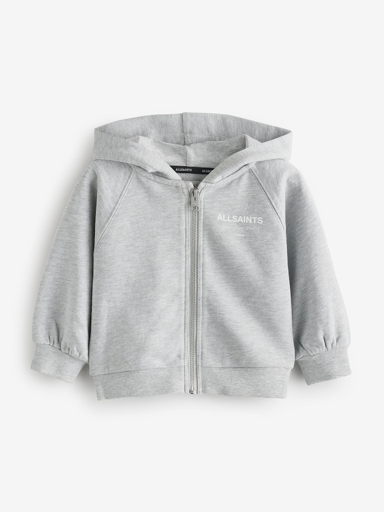 smALLSAINTS Younger Girls Oversized Underground Zip Through Hoodie - Image 6 of 8