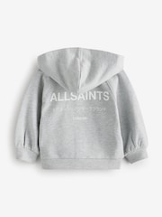 smALLSAINTS Younger Girls Oversized Underground Zip Through Hoodie - Image 7 of 8