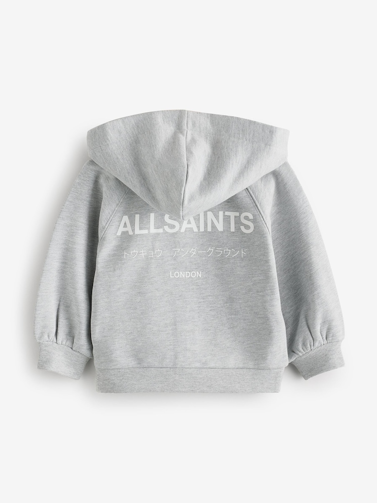 smALLSAINTS Younger Girls Oversized Underground Zip Through Hoodie - Image 7 of 8