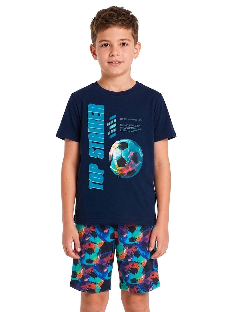 Harry Bear Blue Harry Bear Football Pyjama Set - Image 1 of 10 Harry Bear Blue Harry Bear Football Pyjama Set - Image 1 of 10