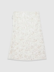Mint Velvet White Embellished Skirt Scarf - Image 3 of 3