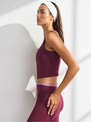 Abercrombie & Fitch Red Stripe Double Layer Tank Top - Image 4 of 7