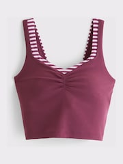Abercrombie & Fitch Red Stripe Double Layer Tank Top - Image 7 of 7