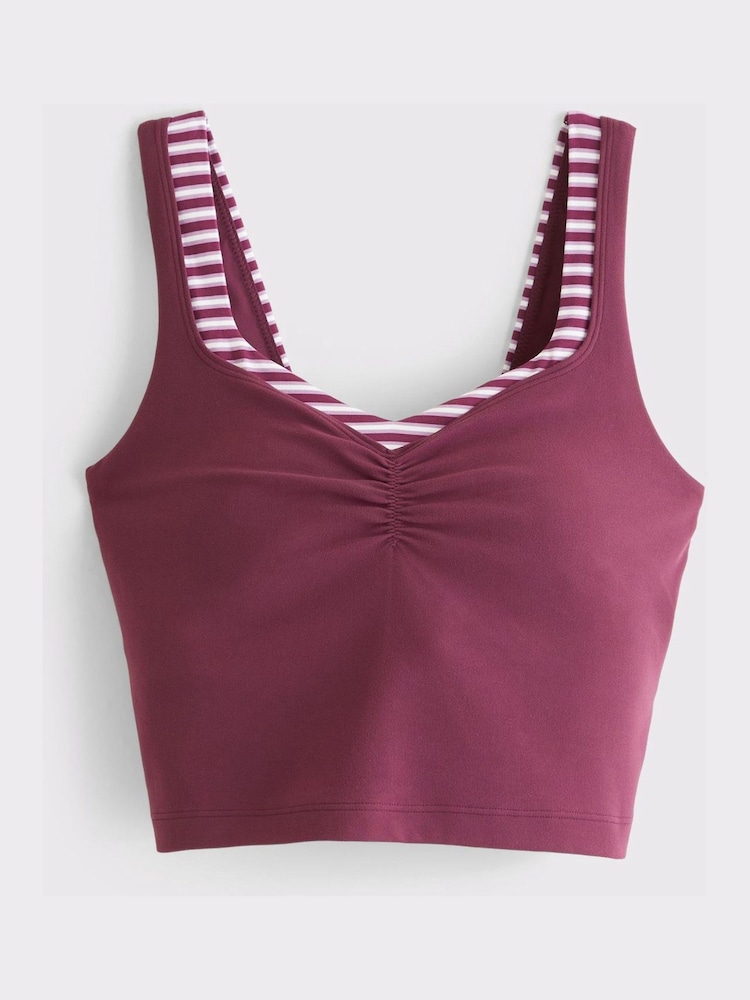 Abercrombie & Fitch Red Stripe Double Layer Tank Top - Image 7 of 7