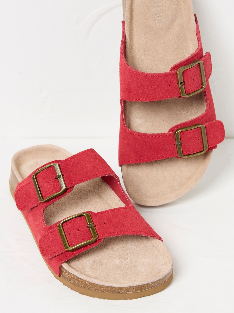 Red Leather Meldon Sandal - Image 2 of 3