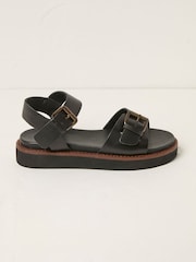 FatFace Ambie Black Buckle Sandal - Image 1 of 3