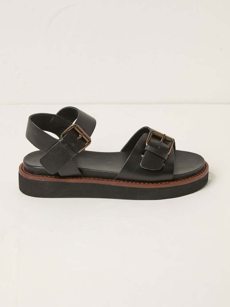 FatFace Ambie Black Buckle Sandal - Image 1 of 3