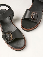 FatFace Ambie Black Buckle Sandal - Image 2 of 3
