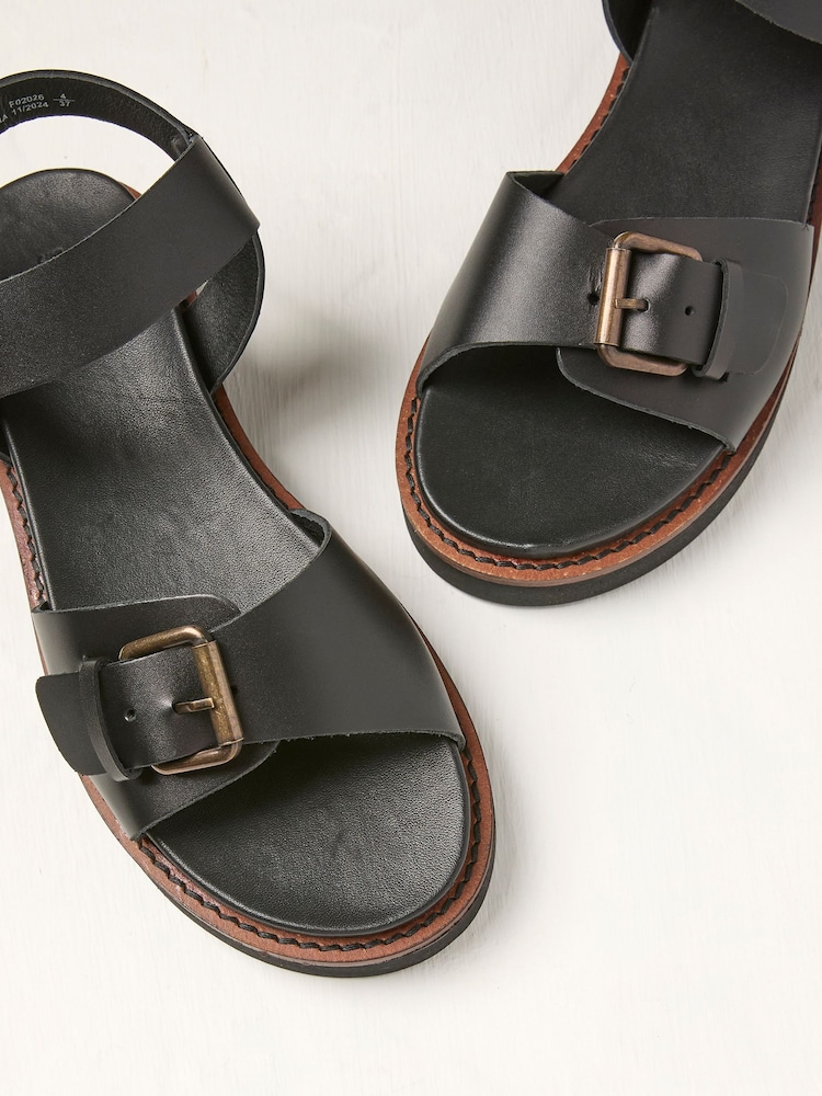 FatFace Ambie Black Buckle Sandal - Image 2 of 3